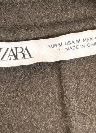Стильное шерстяное пальто zara wool coat10 фото
