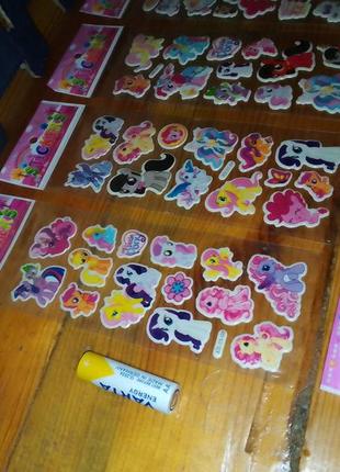 Дитячі наліпки для дівчаток наклейки поні, принцеси, пеппа,  фрозен9 фото