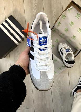 Кросівки adidas samba white&black