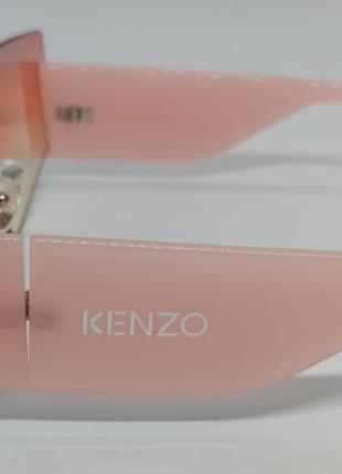 Очки в стиле kenzo женские солнцезащитные маска розово оранжевые с градиентом