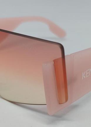 Окуляри в стилі kenzo жіночі сонцезахисні маска рожево помаранчеві з градієнтом3 фото