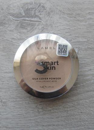 Нова компактна пудра для обличчя lamel make up smart skin  4012 фото