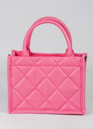 Женская сумка розовая сумка тоут стеганая сумка классическая, сумочка2 фото