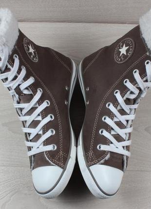 Утеплені високі жіночі кеди converse all star оригінал, розмір 384 фото