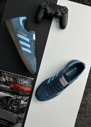 Мужские кроссовки adidas spezial navy blue3 фото