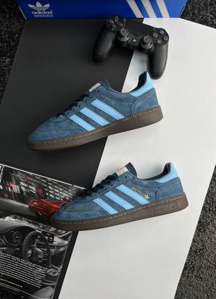 Мужские кроссовки adidas spezial navy blue5 фото
