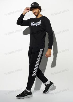 Спортивные штаны мужские kappa joggers черные3 фото