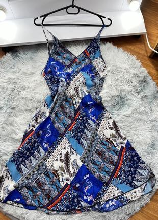 Легке літнє плаття сарафан на бретельках zara