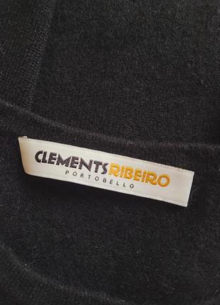 Дизайнерский брендовый кашемировый свитер clements ribeiro 100% cashmere кашемир шотландия кэмел кемел бежевый черный джемпер кофта премиальный6 фото