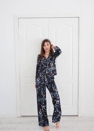 Шелк армани женская пижама. дрманный комплект2 фото