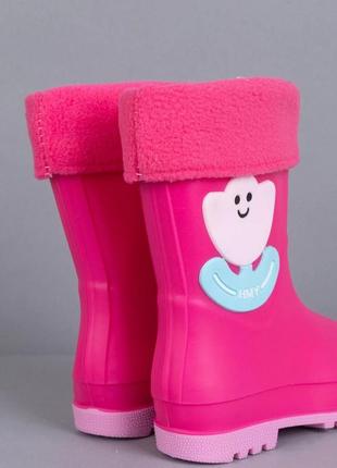 Гумові чоботи для дівчинки 5