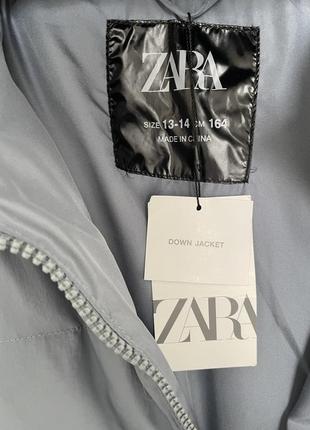 Наиуральный пуховик zara пух перо3 фото