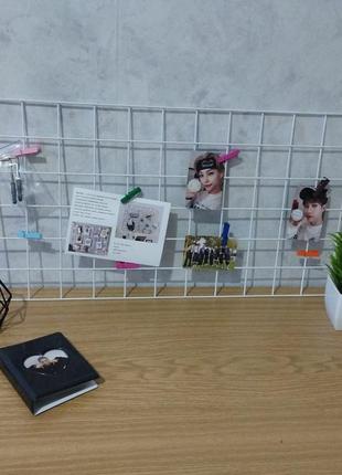 Органайзер-решітка, мудборд для фотографій та нотаток, дошка бажань