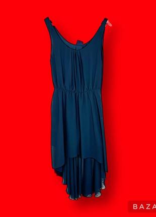 Турция брендовое фирменное платье элегантное легкое летние цвет черный размер xs s m l длинное