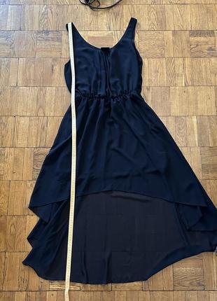 Турция брендовое фирменное платье элегантное легкое летние цвет черный размер xs s m l длинное5 фото