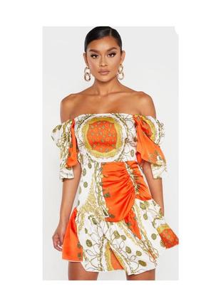 Актуальне плаття міні, сукня в стилі версаче, стильне, модне