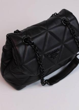Prada nappa spectrum black/женская сумка/жіноча сумка/женская сумочка2 фото