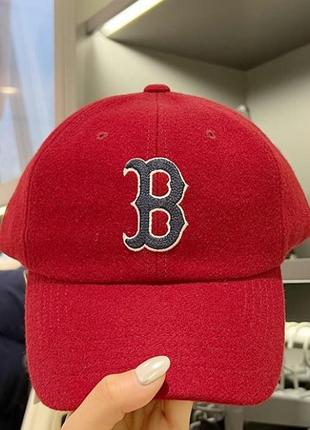 Зимняя кепка бейсболка boston mlb оригинал1 фото