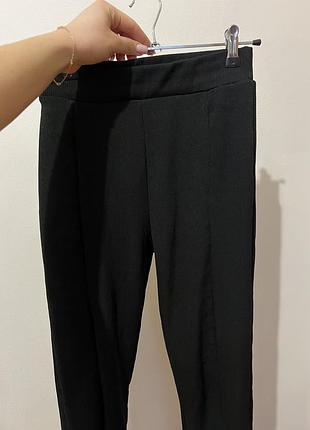 Лосины в рубчик на флисе