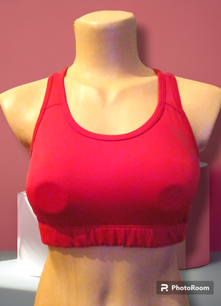Женский спортивный топ темно-красный идеальное состояние
