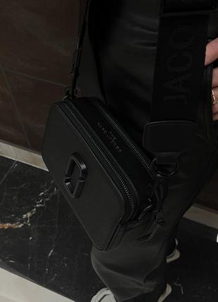 Marc jacobs the snapshot total black, жіноча сумка, женская сумка