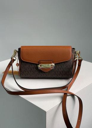 Сумка fleur small convertible crossbody bag brown