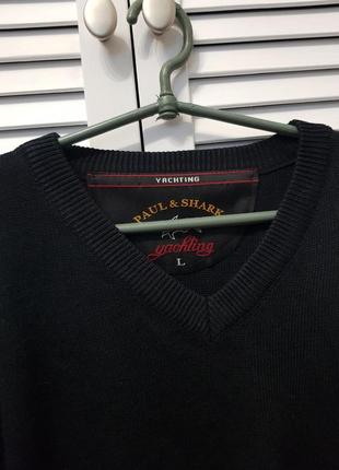 Шерстяной мужской свитер кофта от премиум бренда paul shark4 фото