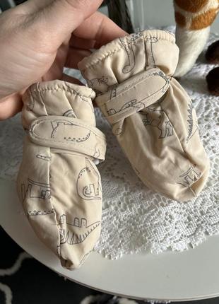 Перчатки детские утепленные 1-2 года