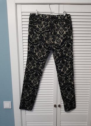 Стильные брендовые брюки с бархатным рисунком от zara5 фото