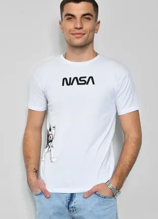 Стильна футболка з принтом nasa космонавт