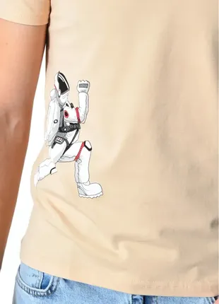 Стильна футболка з принтом nasa космонавт4 фото
