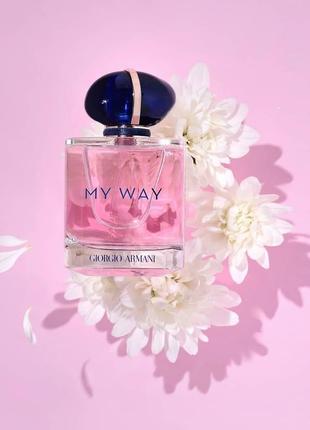 Яскравий жіночий аромат у стилі my way giorgio armani, стійкі парфуми, шлейфові