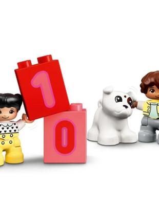 Конструктор lego duplo потяг із цифрами — вчимося рахувати 23 деталі (10954)4 фото