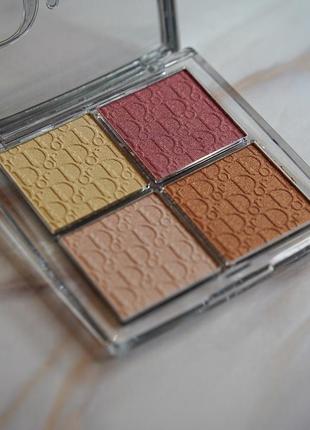 Палетка хайлайтерів для обличчя dior backstage glow face palette 004 rose gold