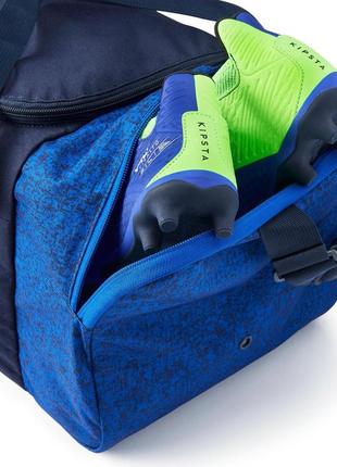 Спортивна сумка для командних видів спорту kipsta essential 35л 49 x 26 x 25 см синій6 фото