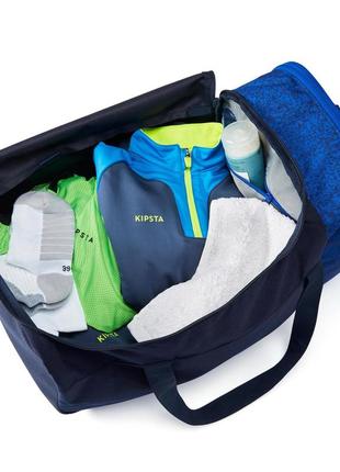 Спортивна сумка для командних видів спорту kipsta essential 35л 49 x 26 x 25 см синій5 фото