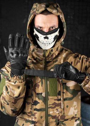 Штурмові тактичні рукавиці чорні. рукавиці військові олива з захистом кисті