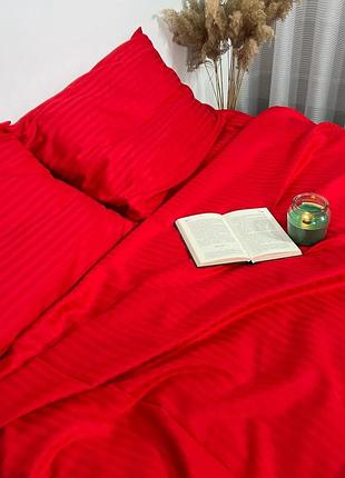 Постельный комплект из страйп сатина, туречки, 2х спальный