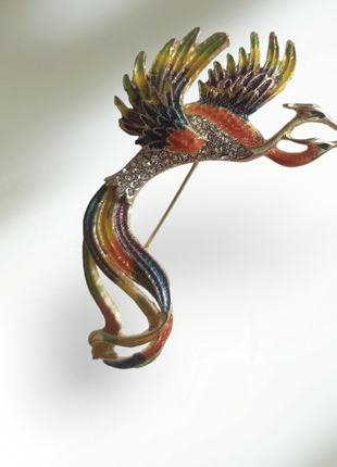 Брошка "фенікс "