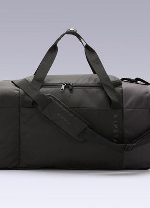Спортивна сумка для командних видів спорту kipsta essential 55л 59,5 x 30,5 x 27 см чорний2 фото