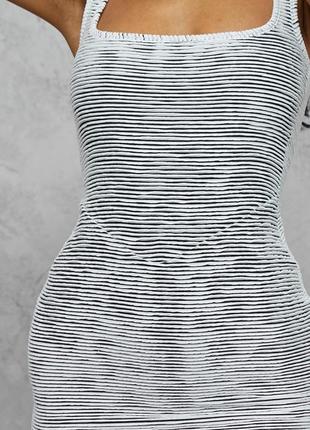 Сукня monochrome two tone rib waist detail sleeveless bodycon4 фото