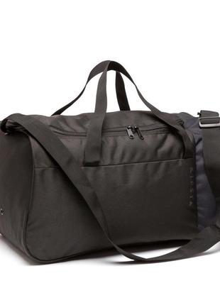 Спортивна сумка для командних видів спорту kipsta essential 35л 49 x 26 x 25 см чорний2 фото