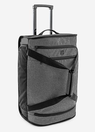 Спортивный чемодан сумка на колесах для спорту kipsta 30л в20 х д50 х ш32 см серый