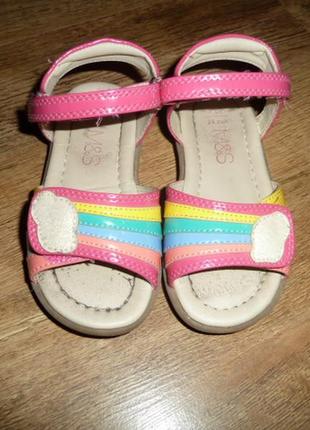 Босоножки , сандалии marks&spencer , р 24, стелька 16 см