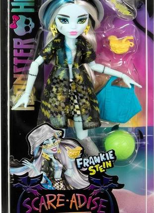 Кукла фрэнки штейн остров страха третье поколение monster high scare-adise island frankie stein g32 фото