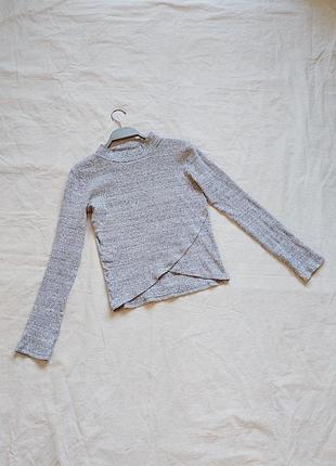 Водолазка в рубчик, реглан, гольф, кроп