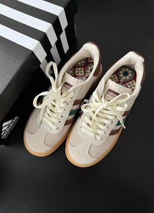 adidas gazelle silver green womens Adidas Gazelle 'Bold Cream White Wild Sepia Collegiate Green  Brands  Terminal