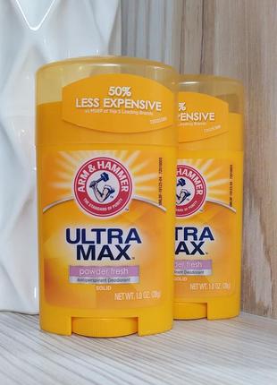 Натуральний дезодорант "ultra max" 28 г, arm & hammer/ айхерб iherb - сша