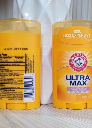 Натуральний дезодорант "ultra max" 28 г, arm & hammer/ айхерб iherb - сша3 фото