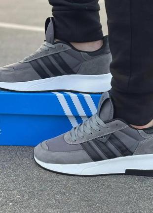 Кроссовки мужские adidas серые4 фото